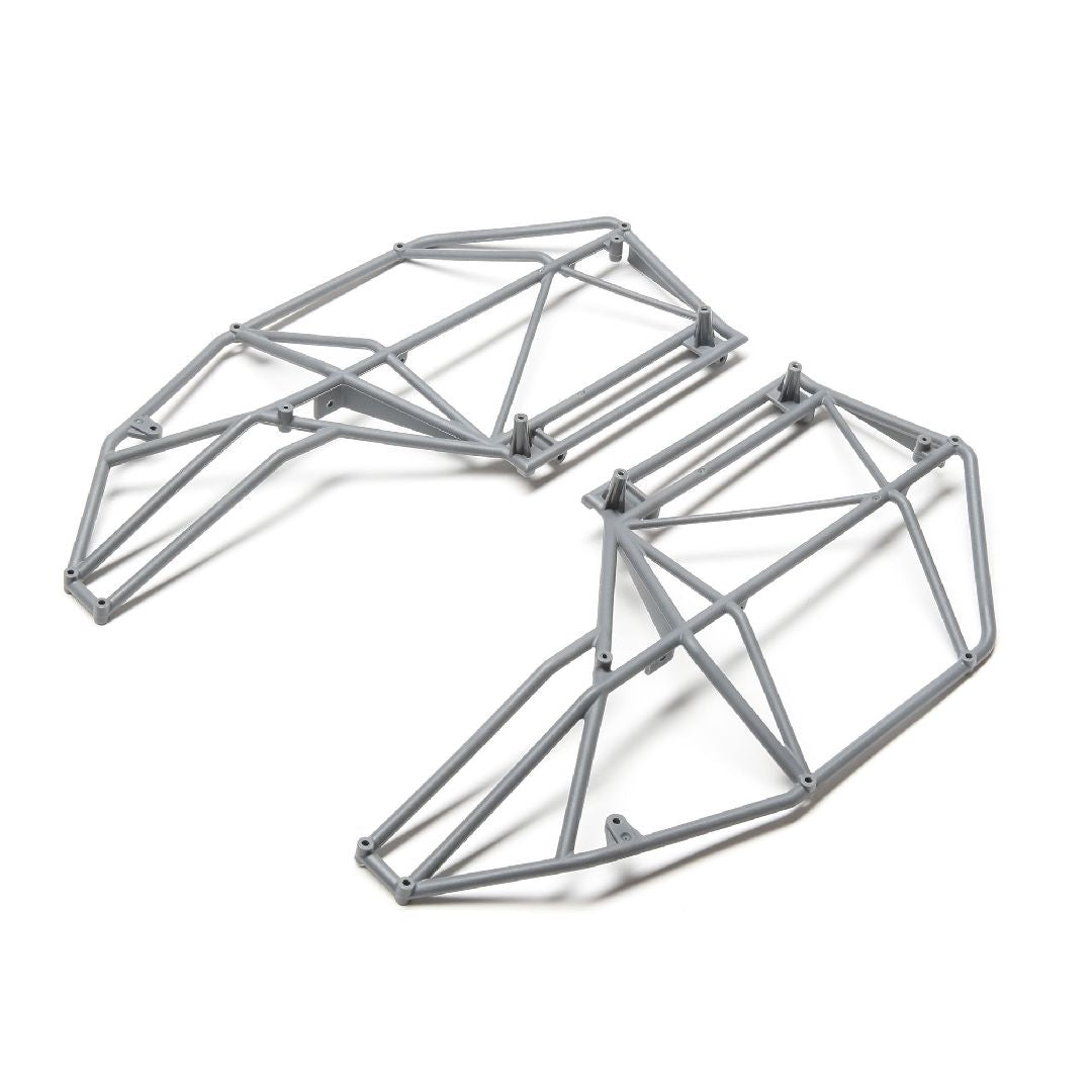 Losi Roll Cage, Side, Left & Right, Gray: Rock Rey