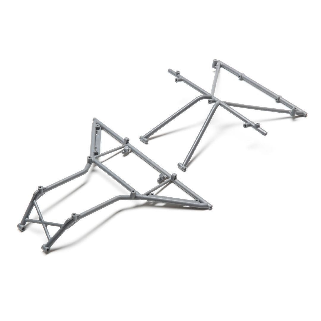 Losi Roll Cage, Roof, Front, Gray: Rock Rey