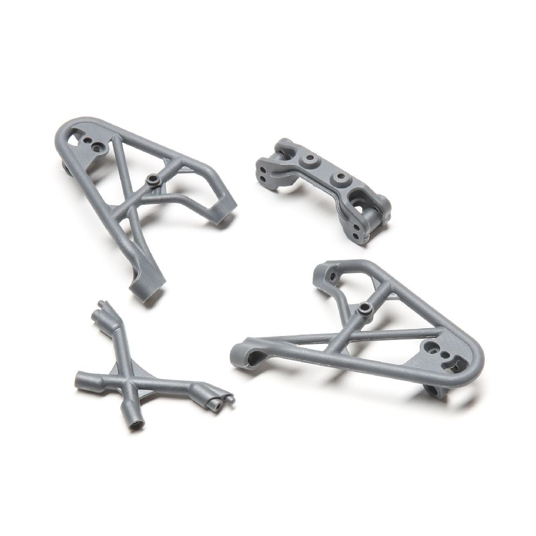 Losi Fr Shk Tower/Brace & Camber Link Mnt,Gray:Rock Rey