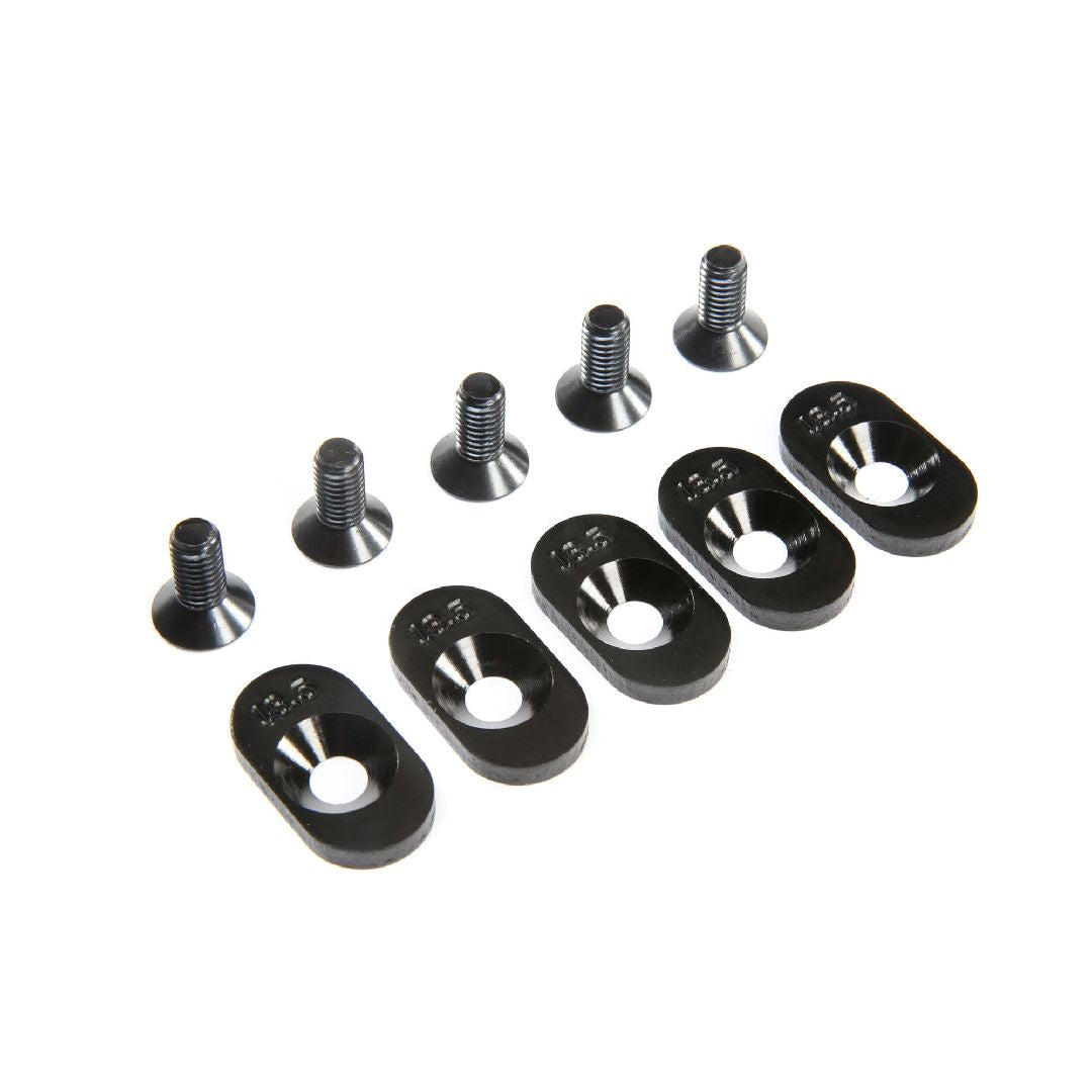 Losi Engine Mount Insert & Screws, Black, 18.5T (5): 5ive-T 2.0