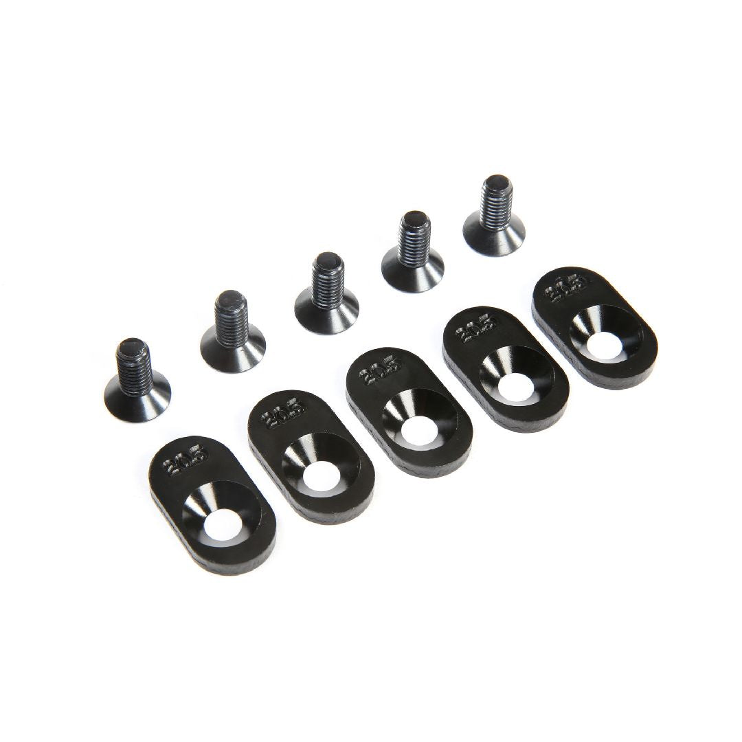 Losi Engine Mount Insert & Screws, Black, 20.5T (5): 5ive-T 2.0