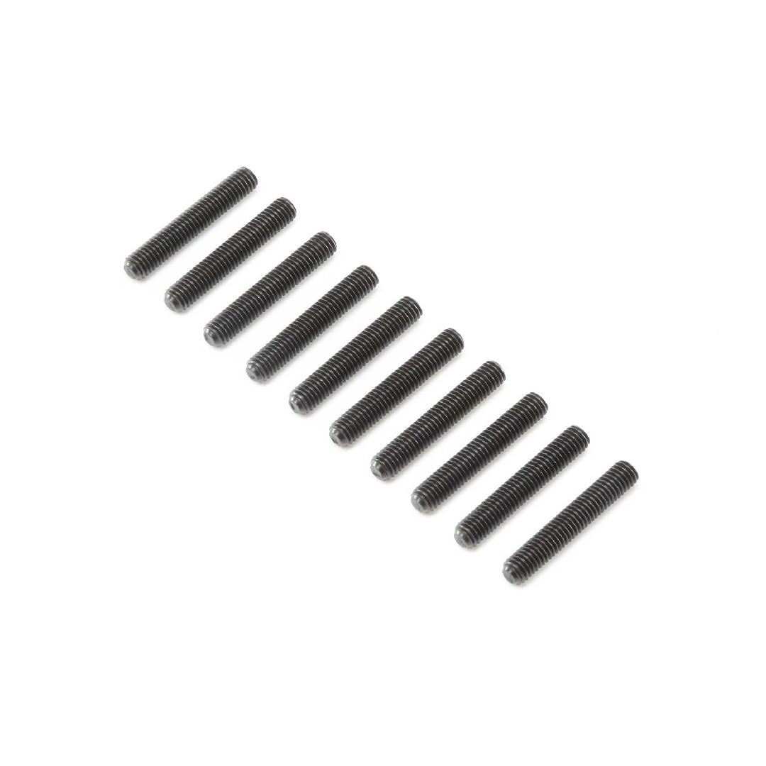Losi Set Screws, Steel, Black Oxide, Flat Point, M5 x 30mm (10)