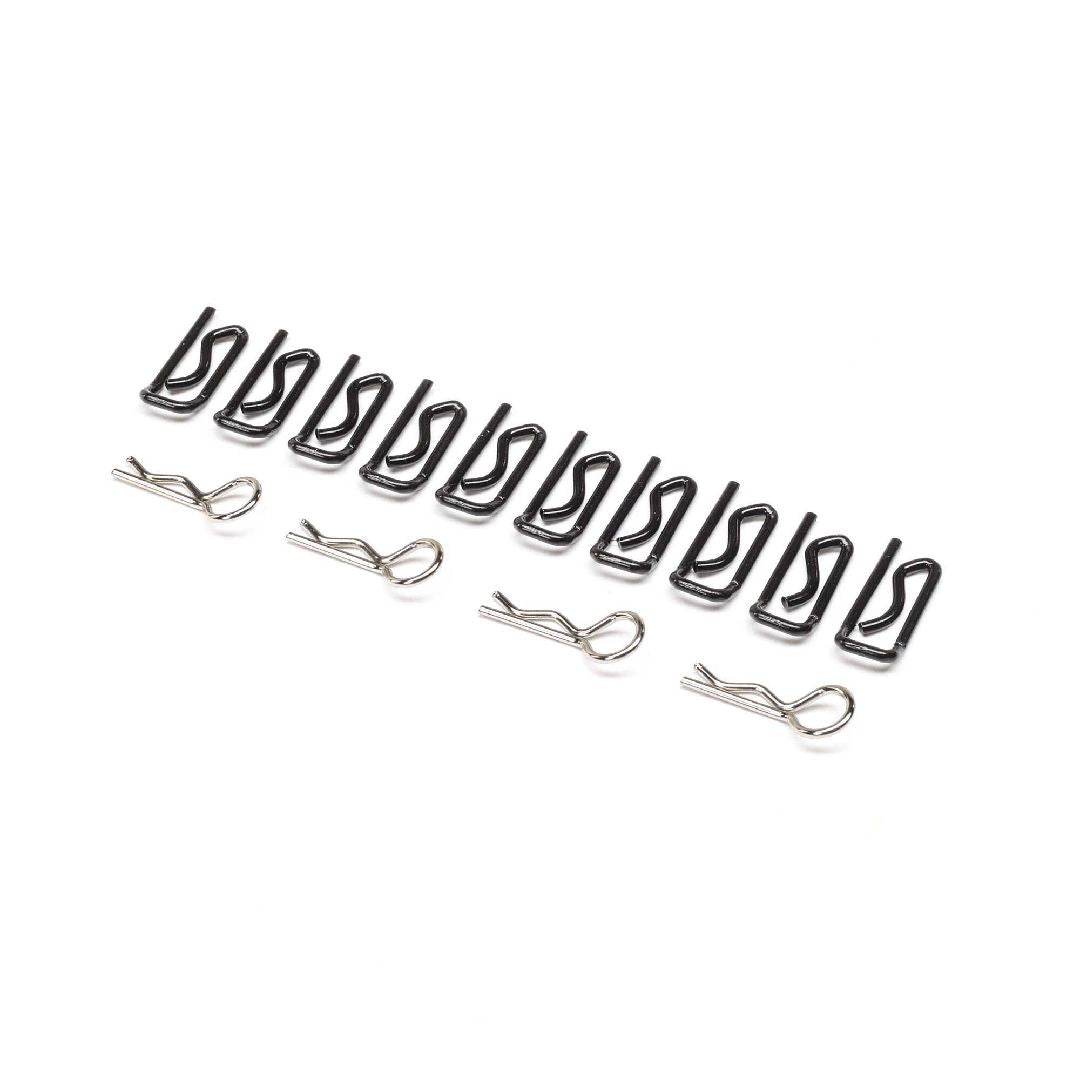 Losi Body Clip, Large (10) & Small (4): 1/5 4wd DB XL