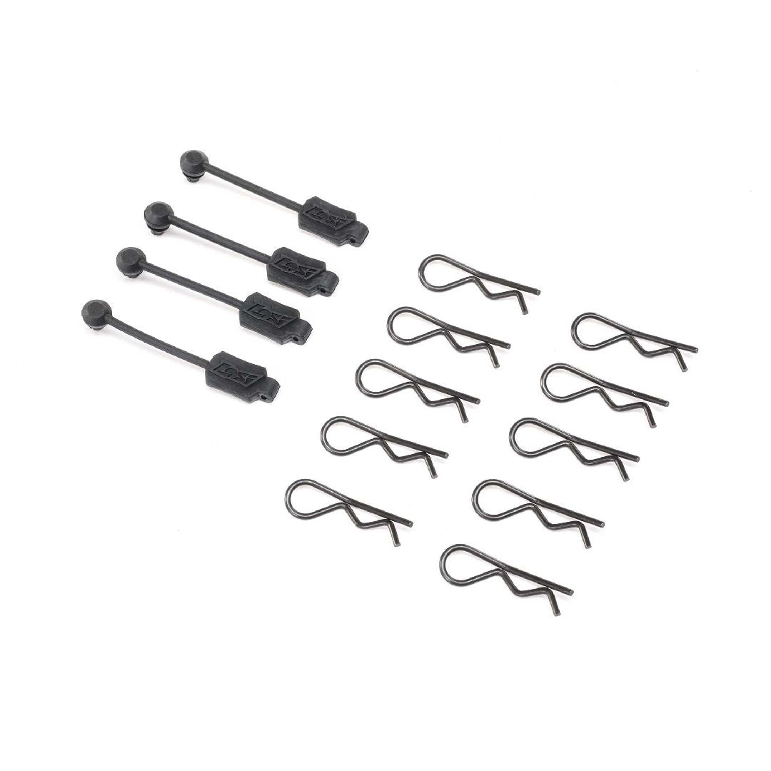 Losi Body Clip (10) & Leash (4): PM-MX