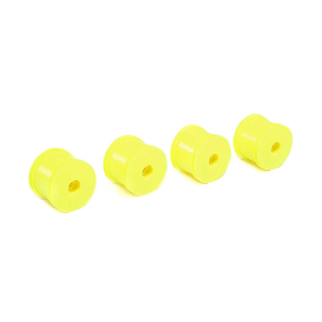 Losi Front/Rear Wheel, Yellow (4): Mini-T 2.0