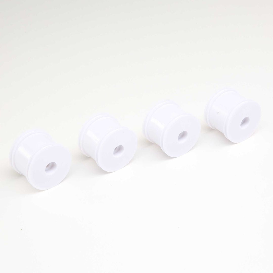 Losi Front/Rear Wheel, White (4): Mini-T 2.0
