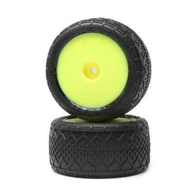 Losi BK Bar, RR Mounted, Yellow (2): Mini-B