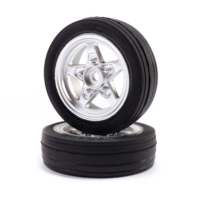 Losi Mickey Thompson, Front Tire, Premounted: Mini Drag