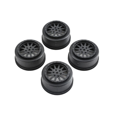 Losi 2.2 Wheels, Black (4): Baja Rey