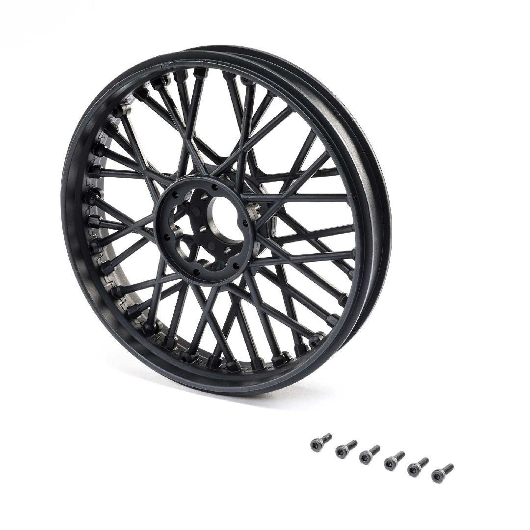 Losi Front Wheel Set, Black (1) PM-MX