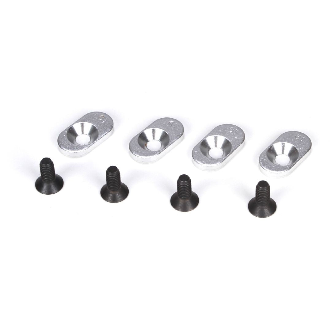 Losi Engine Mount Inserts & Screws, 20T(4):5IVE-T,MINI WRC
