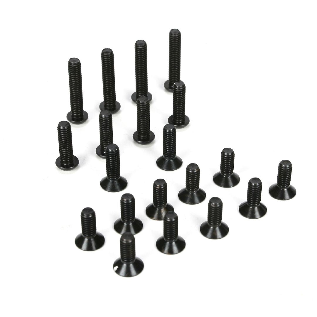 Losi 6mm BH & FH Screw Asst (20): 5IVE-T, MINI WRC