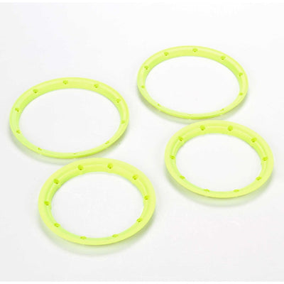Losi Beadlock Set, Inner & Outer Yellow (2): 5T