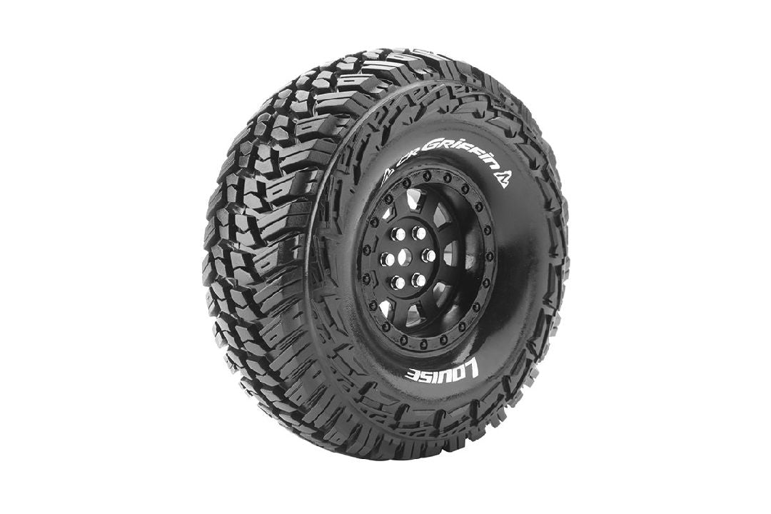 Louise R/C CR-Griffin 1.9" 1/10 Crawler (Super Soft Compound) 12mm Hex on Black Wheels (2)