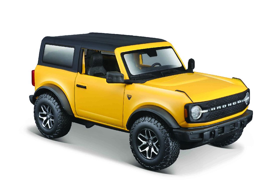 Maisto 1/24 SE 2021 Ford Bronco Badlands 2 dr. (Yellow)