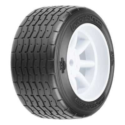 Protoform VTA Rear Tire 31mm, Mounted White Wheel