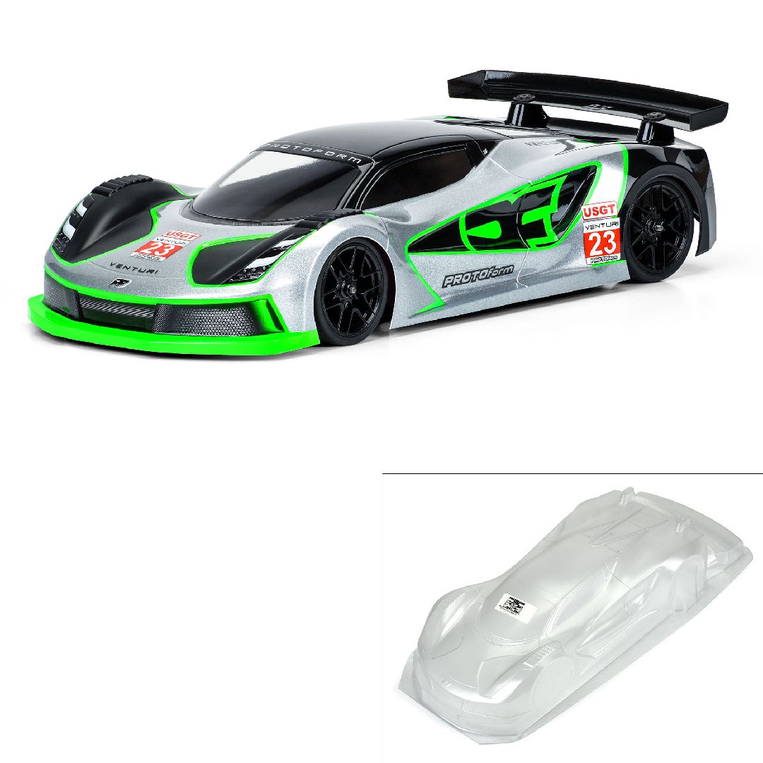 Protoform 1/10 Venturi GT Clear Body for 190mm TC