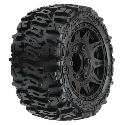 Pro-Line Trencher LP 2.8" Tires on Black Rem Hex Whls (2)