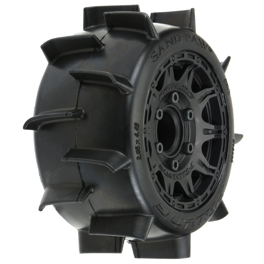 Pro-Line Sand Paw LP 2.8" Tires on Black Rem Hex Wheels (2)