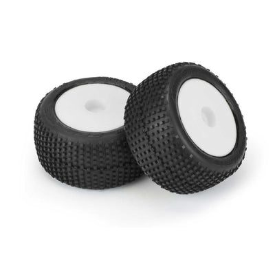 Pro-Line Hole Shot 2.0" Tires on White Wheels (2)