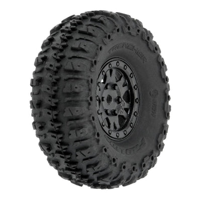 Pro-Line 1/24 Trencher F/R 1.0 TRS Mounted 7mm Black Impulse (4)
