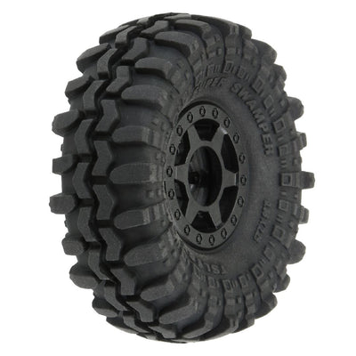 Pro-Line 1/24 Super Swamper F/R 1.0 Tires Mounted 7mm Black (4)