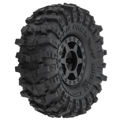 Pro-Line 1/24 MT Baja Pro X F/R 1.0 Tires Mounted 7mm Black (4)