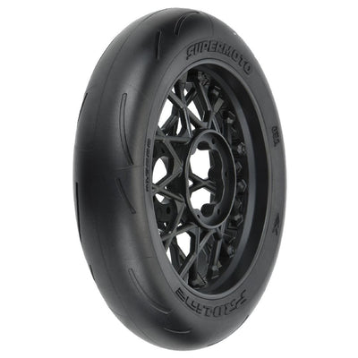 Pro-Line Racing Supermoto Motorcycle Front Tire MTD Black (1)