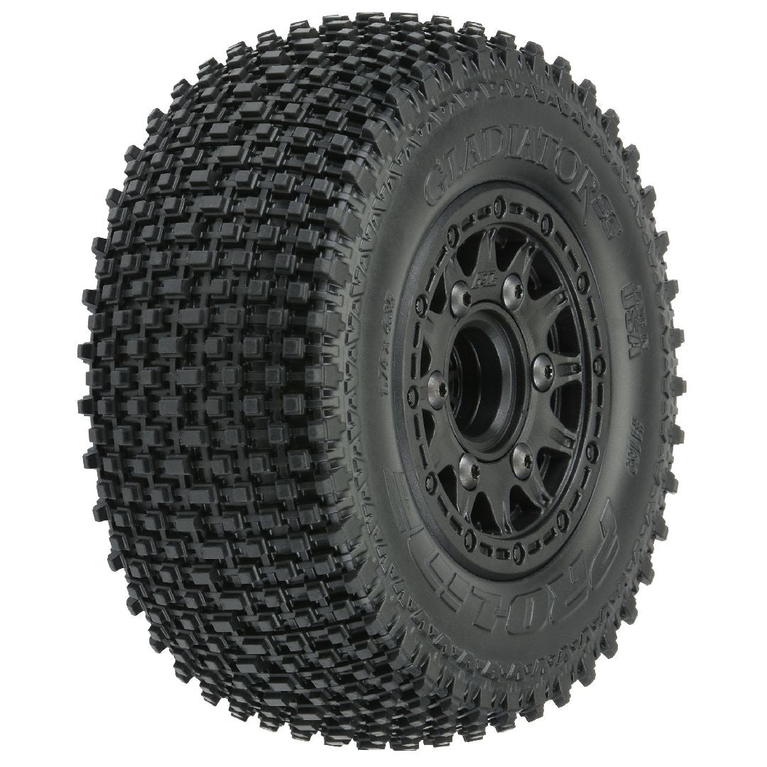 Pro-Line Gladiator 2.2"/3.0" (Soft)Tires on Rem Hex Wheels (2)