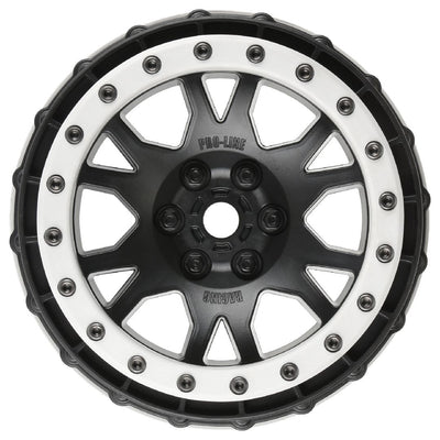 Pro-Line Impulse Pro-Loc Black Wheels with Stone Gray Rings