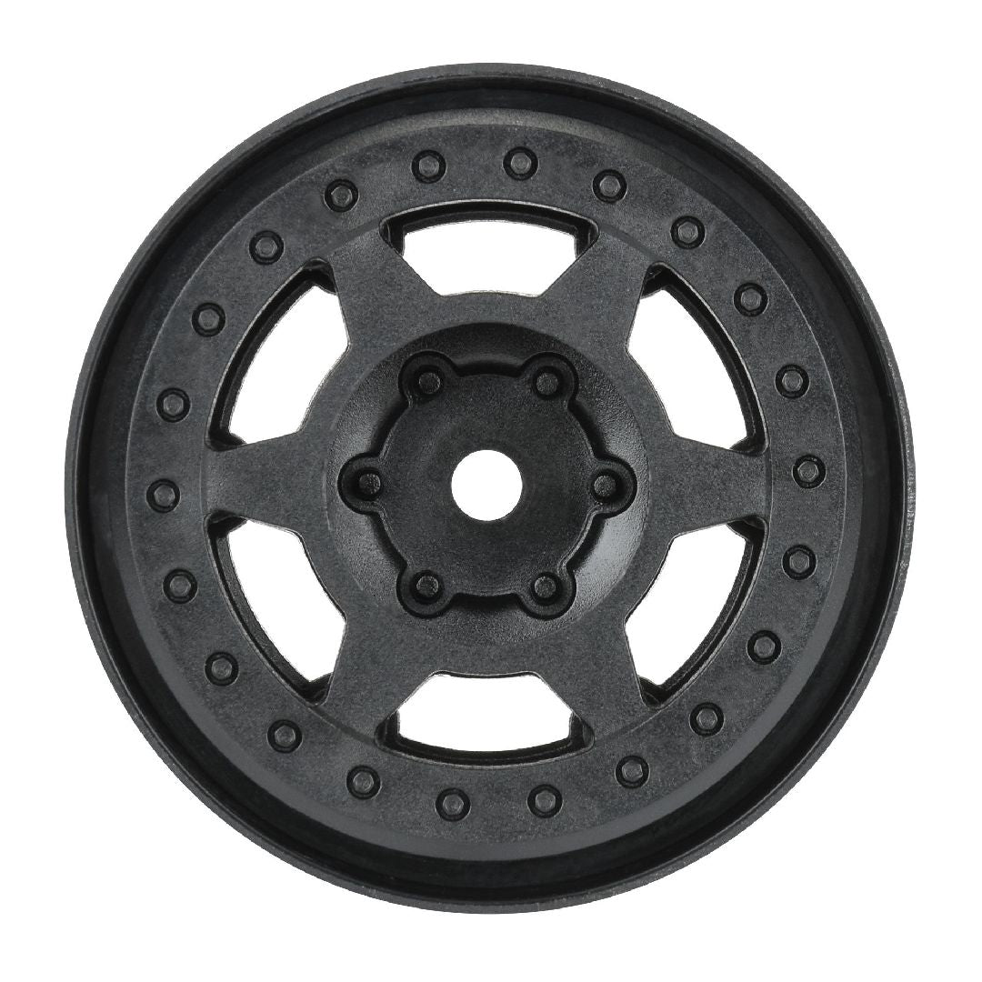 Pro-Line Holcomb F/R 1.55" 12mm Crawler Bead-Loc Whls (2) Black