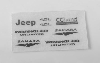 RC4WD Emblem Set for 1/18 Gelande II RTR w/Black Rock Body
