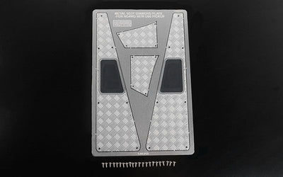 RC4WD Steel Front Side Hood Diamond Plates for RC4WD Gelande II