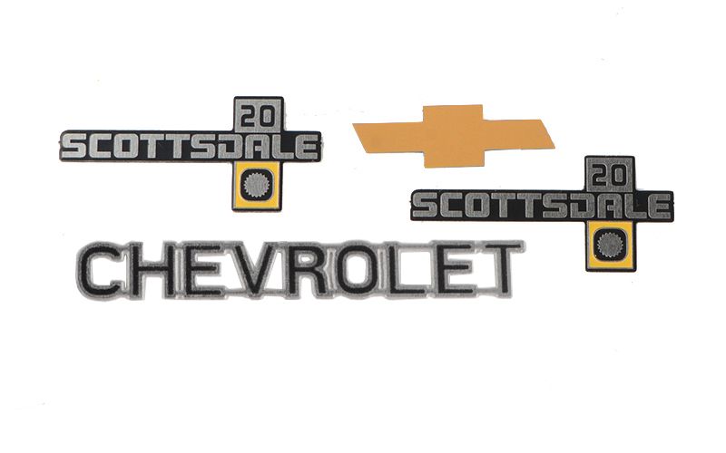 RC4WD Chevrolet K10 Scottsdale Metal Emblem Set (K20)