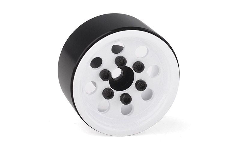 RC4WD 1.0" Pro8 Stamped Steel Beadlock Wheels (White) (4)