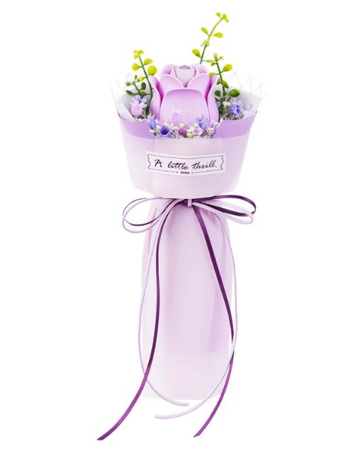 ROKR DIY Purple Rose Bouquet 3D Puzzle