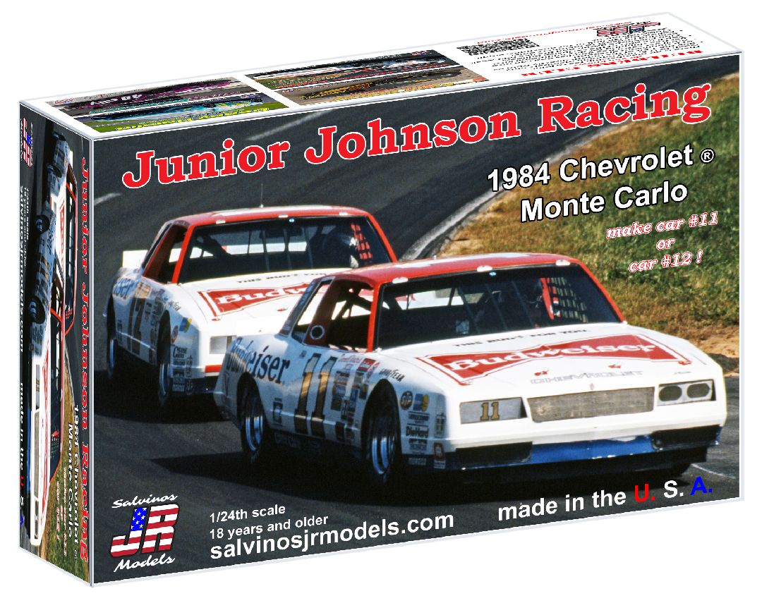 Salvinos JR Models 1/24 Junior Johnson Racing 1984 #11/12 Waltrip Bonnett Chevy Monte Carlo