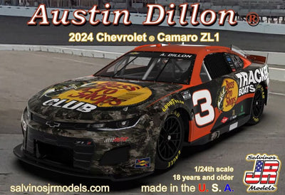 Salvinos JR Models 1/24 #3 2024 Austin Dillon Camaro "Bass Pro Shops"