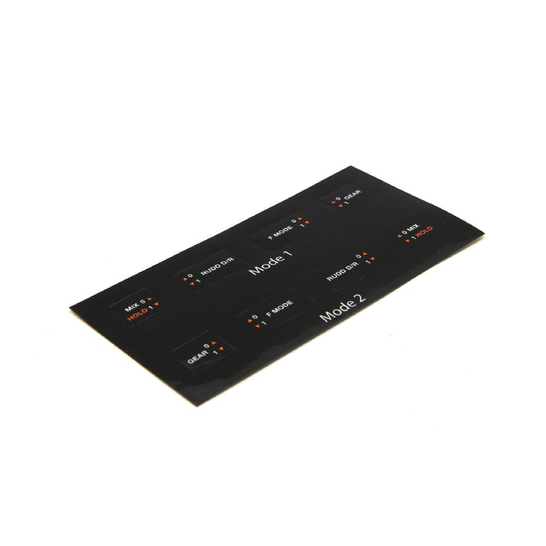 Spektrum SPM9036 Mode 1 & 2 Decals: DX7s