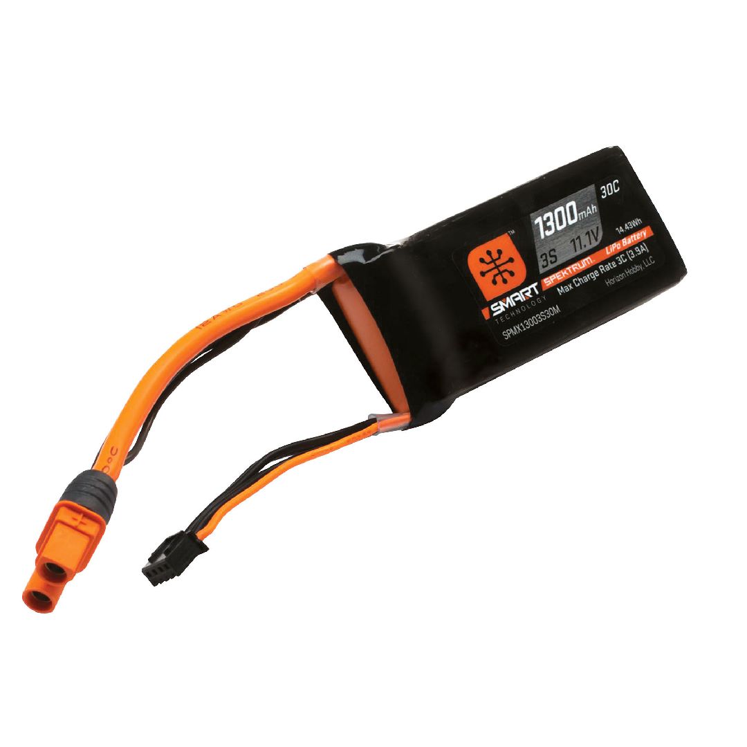 Spektrum 1300mAh 3S 11.1V 30C Smart LiPo IC3