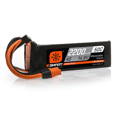 Spektrum 2200mAh 4S 14.8V 50C Smart LiPo IC3