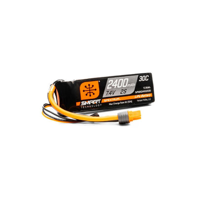 Spektrum 2400mAh 2S 7.4V Smart G1 30C LiPo IC3