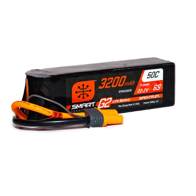 Spektrum 3200mAh 6S 22.2V Smart G2 LiPo 50C; IC5