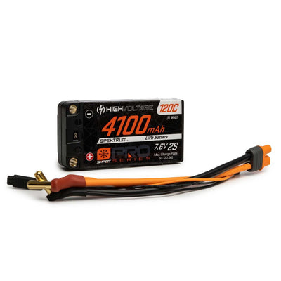 Spektrum 4100mAh 2S 7.6V Smart Pro Race HV LiPo 120C: 5mm