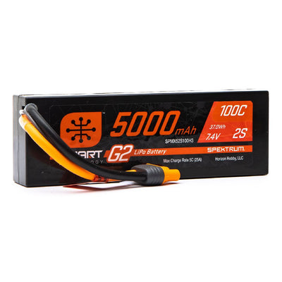 Spektrum 5000mAh 2S 7.4V Smart G2 LiPo 100C; IC3