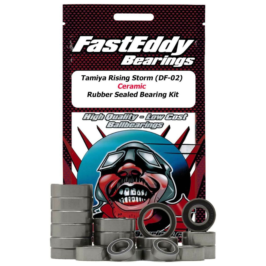 Fast Eddy Tamiya Rising Storm (DF-02) Ceramic Rubber Sealed Bea