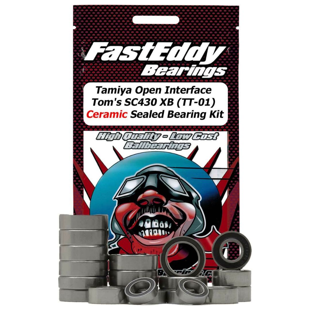 Fast Eddy Tamiya Open Interface Tom's SC430 XB (TT-01) Ceramic