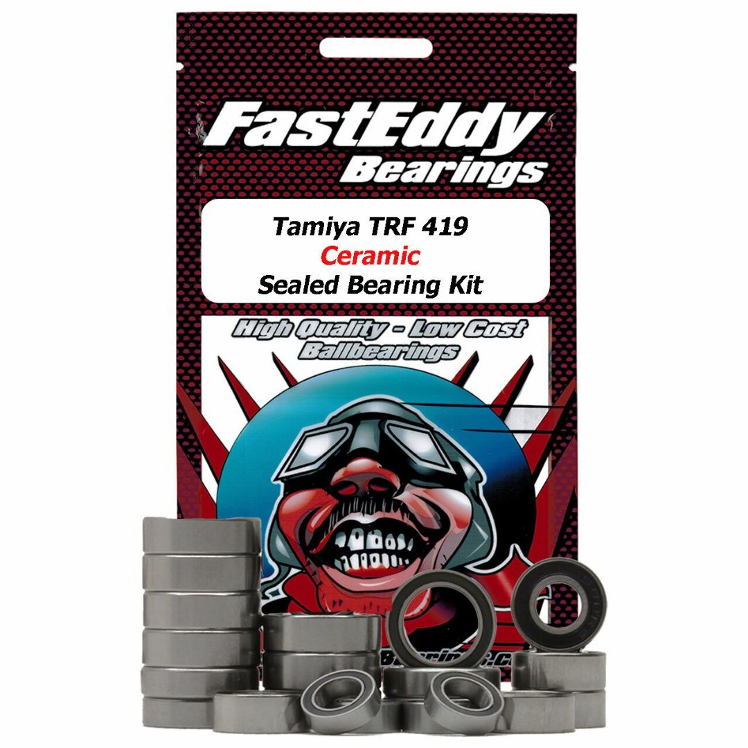 Fast Eddy Tamiya TRF 419 Chassis Rubber Ceramic Sealed Bearing