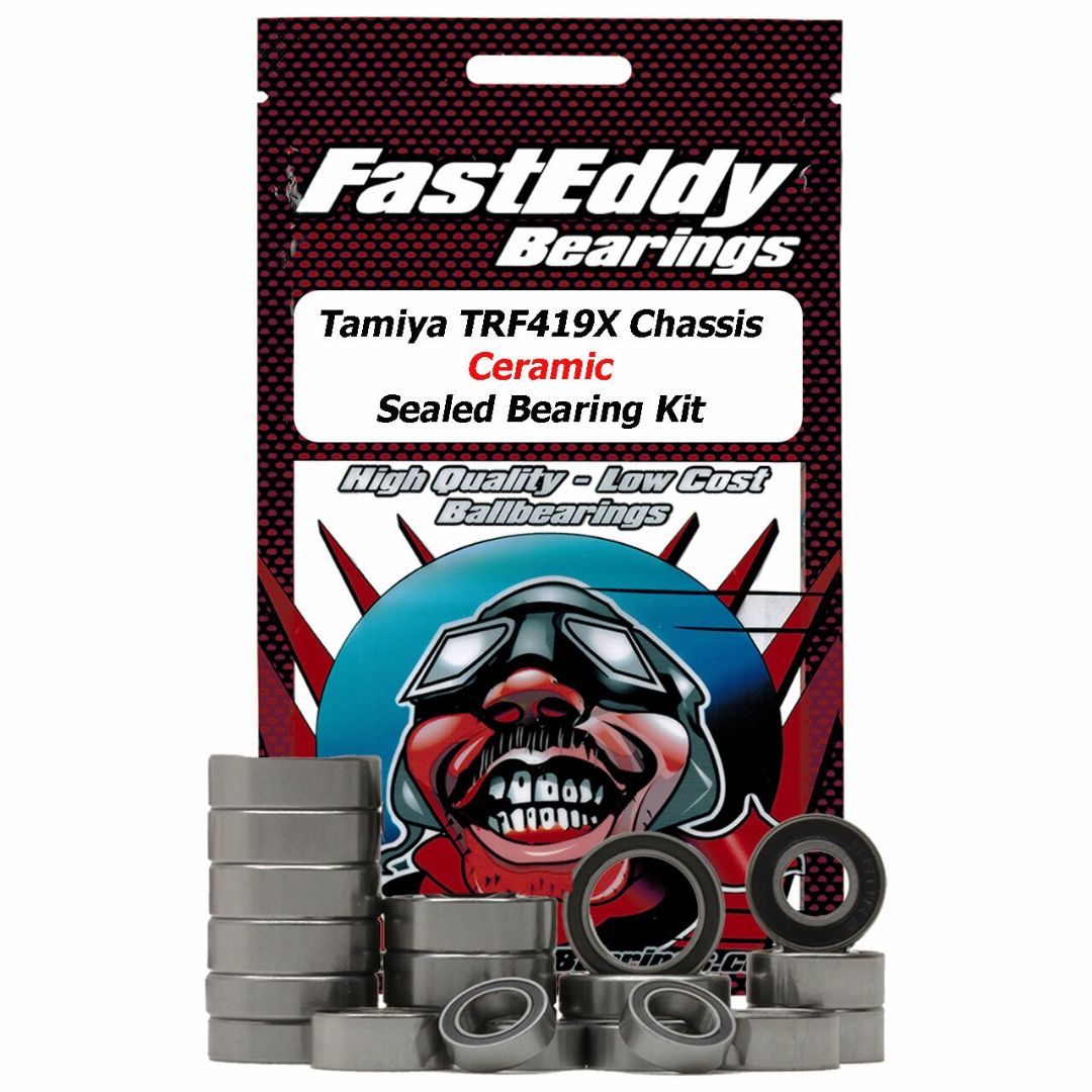 Fast Eddy Tamiya TRF419X Chassis Rubber Ceramic Sealed Bearing