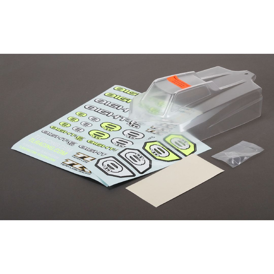 TLR Body Set, Clear: 8IGHT-E 4.0